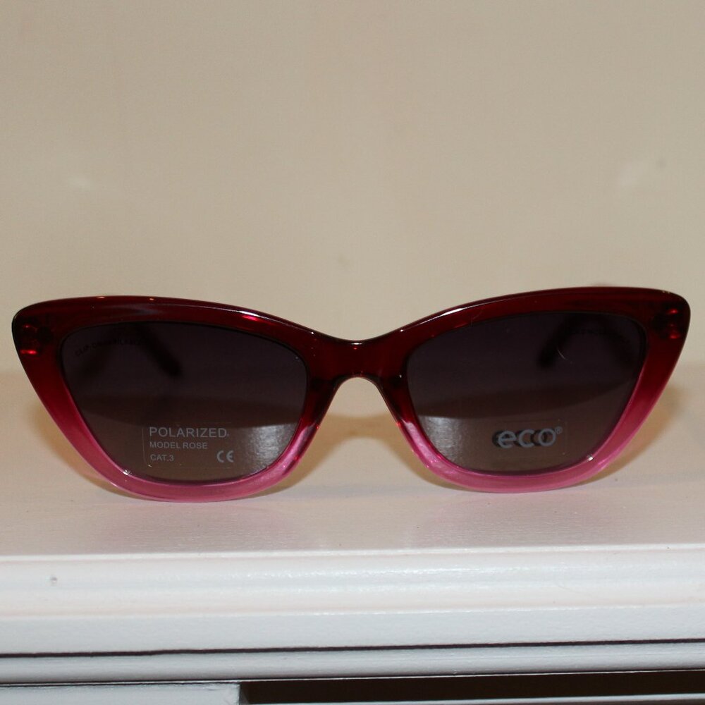 Eco Women's Glasses with sunglasses clip on (Rose)